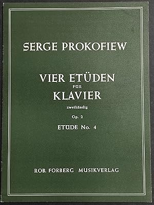 Vier Etuden fur Klavier - Op.2 Etude No.4 - S. Prokofiew - Ed. Forberg