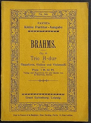 Spartito Brahms - Op.8 - Trio H-dur - Ed. Eulenberg