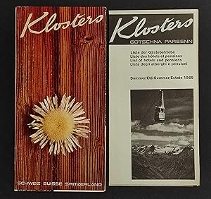 Depliant Klosters - Suisse + Lista Alberghi Pensioni Estate 1965