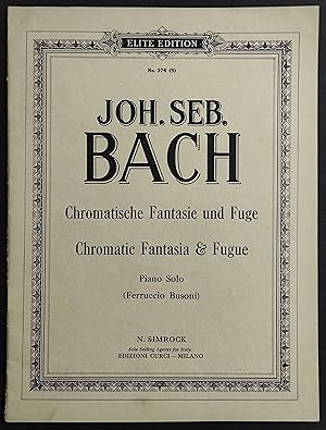 Spartito Bach - Chromatische Fantasie und Fuge - Piano Solo - Ed. Curci