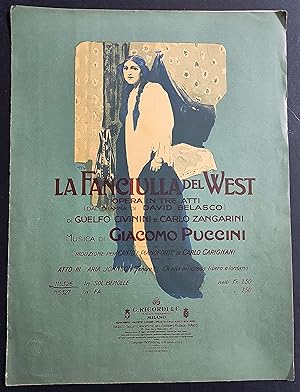 La Fanciulla del West - G. Puccini - Atto III - Ed. Ricordi - Cop. 1914