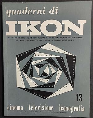 Rivista Quaderni di Ikon - Cinema Televisione Iconografia n.13 - 1971