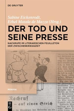 Seller image for Der Tod und seine Presse for sale by GreatBookPrices