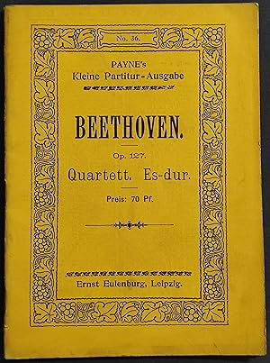 Spartito Beethoven - Op.127 - Quartett.N. 12 Es-dur - Ed. Eulenberg