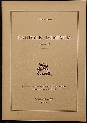 Laudate Dominum a Quattro Voci - A. Lotti - Fond. G. Cini - 1958