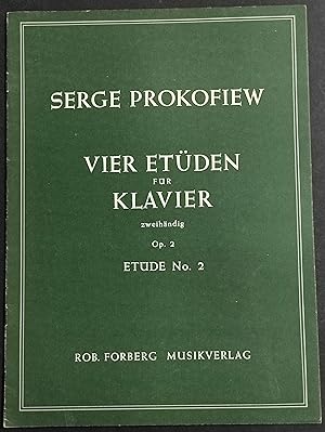 Vier Etuden fur Klavier - Op.2 Etude No.2 - S. Prokofiew - Ed. Forberg