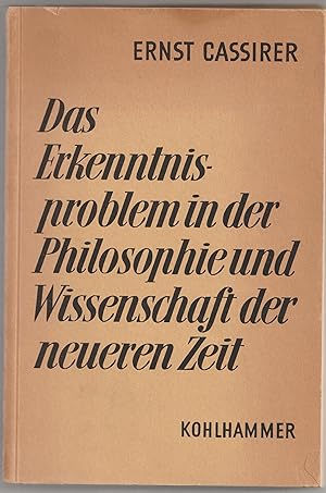 - Das Erkenntnisproblem in der Philosophie und Wissenschaft der neueren Zeit. Von Hegels Tod bis ...