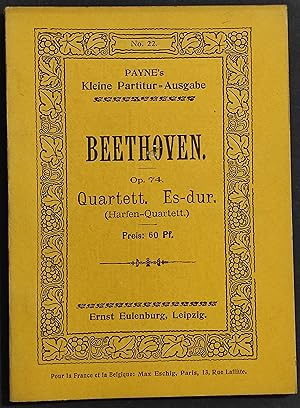 Spartito Beethoven - Op.74 - Quartett N.10 Es-dur - Ed. Eulenberg