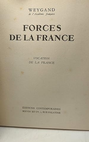 Imagen del vendedor de Forces de la france vocation de la France a la venta por crealivres