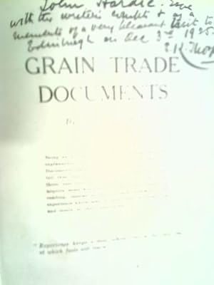 Grain Trade Documents