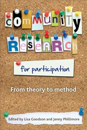 Immagine del venditore per Community Research for Participation : From Theory to Method venduto da GreatBookPrices
