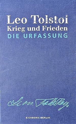 Bild des Verkufers fr Krieg Und Frieden: Die Urfassung zum Verkauf von Buchplatz.ch
