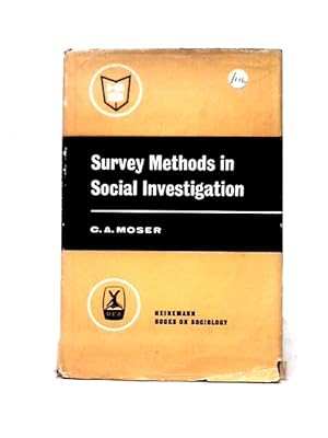 Imagen del vendedor de Survey Methods In Social Investigation a la venta por World of Rare Books