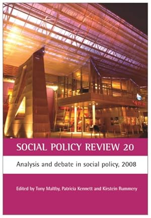 Seller image for Social Policy Review 20 : Analysis and Debate in Social Policy, 2008 for sale by GreatBookPrices