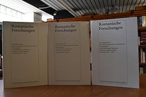 Romanische Forschungen. 112. Band Heft 1+3+4. Vierteljahresschrift für romanische Sprachen und Li...
