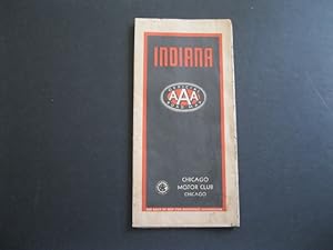 INDIANA OFFICIAL AAA ROAD MAP - 1939
