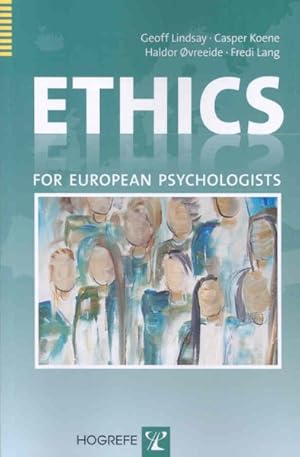 Imagen del vendedor de Ethicsa For European Psychologists a la venta por GreatBookPrices