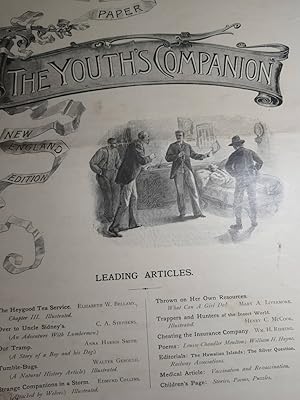 Image du vendeur pour Title Page for This Publication Reverse Side Has Articles - Expensive Cider Making As Well As Ads for L. P. Hollander, Bush's Liquid Beef; Cowdrey's Soups, Boston Spoons, Crawford Shoes mis en vente par Hammonds Antiques & Books