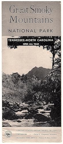 Seller image for GREAT SMOKY MOUNTAINS NATIONAL PARK: TENNESSEE - NORTH CAROLINA, OPEN ALL YEAR for sale by Champ & Mabel Collectibles