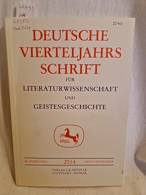 Image du vendeur pour Deutsche Vierteljahrsschrift fr Literaturwissenschaft und Geistesgeschichte: 88. Jahrgang, Heft 4 (Dezember 2014). mis en vente par Versandantiquariat Waffel-Schrder