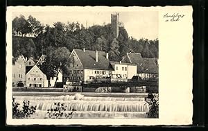 Bild des Verkufers fr Ansichtskarte Landsberg a. Lech, Hotel Zederbru von Gg. Hsl zum Verkauf von Bartko-Reher