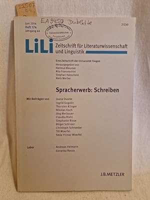 Seller image for Lili - Zeitschrift fr Literaturwissenschaft und Linguistik, Heft 174 (Juni 2014): Spracherwerb: Schreiben. for sale by Versandantiquariat Waffel-Schrder