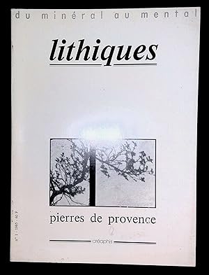 Immagine del venditore per Du minral au mental Lithiques N1 1985 venduto da LibrairieLaLettre2
