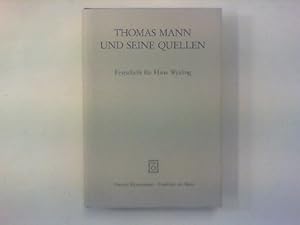 Thomas Mann und seine Quellen. Festschrift für Hans Wysling.