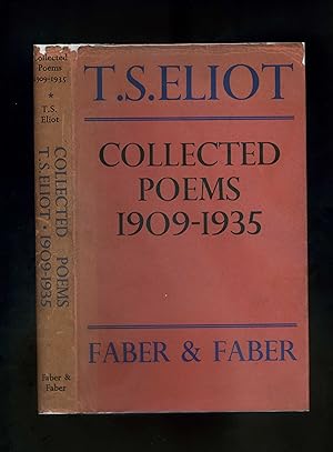 COLLECTED POEMS 1909-1935 (First edition, third impression in scarce pre-war dustwrapper)