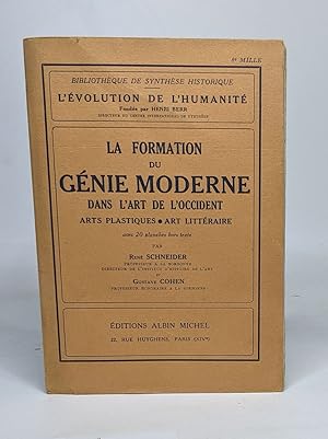 Seller image for La formation du gnie moderne dans l'art de l'occident (20 planches hors-texte) for sale by crealivres