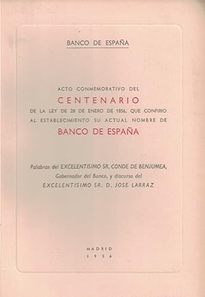 Seller image for ACTO CONMEMORATIVO DE CENTENARIO BANCO DE ESPAA. for sale by Librera Torren de Rueda