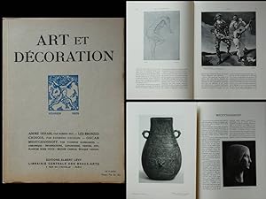 ART ET DECORATION - FEVRIER 1925 - ANDRE DERAIN, BRONZES CHINOIS, MIESTCHANINOFF