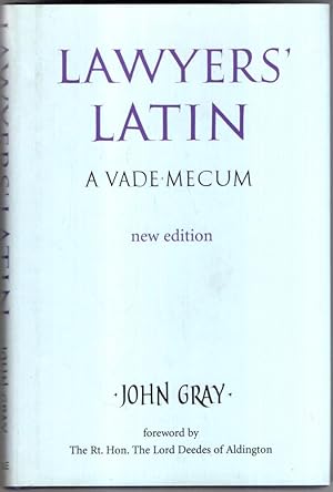 Seller image for Lawyer's Latin: A Vade-Mecum for sale by High Street Books