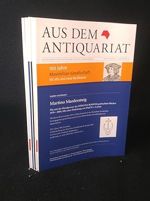 Bild des Verkufers fr Aus dem Antiquariat. Zeitschrift fr Antiquare und Bchersammler. [Konvolut Neue Folge10 und 11. 2012 und 2013. - [6 Ausgaben in 5 Heften]. zum Verkauf von ANTIQUARIAT Franke BRUDDENBOOKS