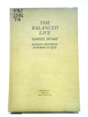 Image du vendeur pour Balanced Life mis en vente par World of Rare Books