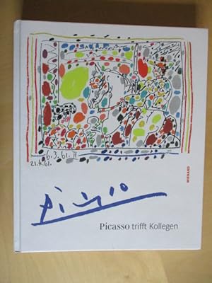 Bild des Verkufers fr Picasso trifft Kollegen. Katalog zur Ausstellung im Kunstmuseum Pablo Picasso Mnster. zum Verkauf von Brcke Schleswig-Holstein gGmbH