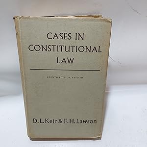 Seller image for Cases in Constitutional Law for sale by Cambridge Rare Books