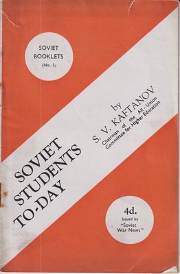 Imagen del vendedor de Soviet Students To-Day a la venta por Kennys Bookshop and Art Galleries Ltd.