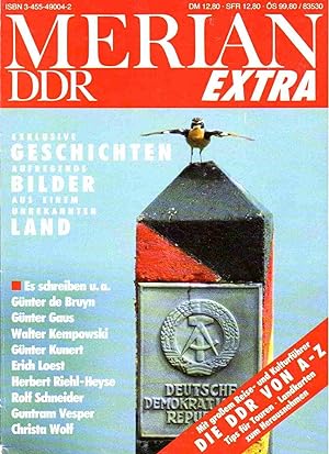 Bild des Verkufers fr Merian DDR Extra : exklusive Geschichten, aufregende Bilder aus einem unbekannten Land zum Verkauf von Auf Buchfhlung