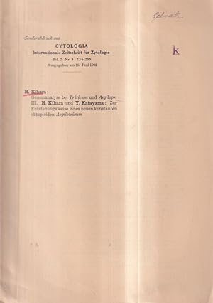 Seller image for Genomanalyse bei Triticum und Aegilops III. for sale by Clivia Mueller