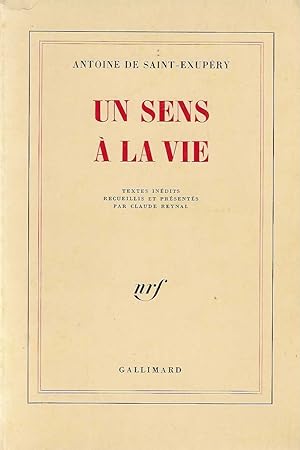 Seller image for Un sens  la vie for sale by DRBOOKS