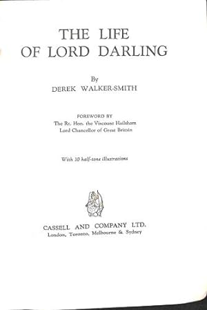Bild des Verkufers fr The Life of Lord Darling zum Verkauf von WeBuyBooks