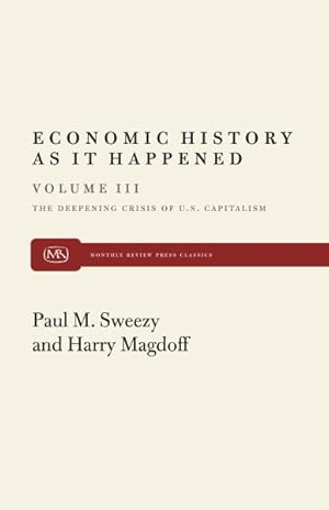 Imagen del vendedor de Deepening Crisis of United States Capitalism : Essays a la venta por GreatBookPrices