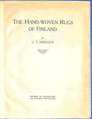 Bild des Verkufers fr The Hand-Woven Rugs Of Finland zum Verkauf von WeBuyBooks