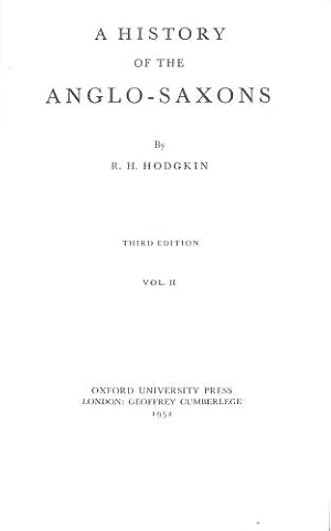 Seller image for A History of the Anglo-Saxons Volume 2 for sale by WeBuyBooks