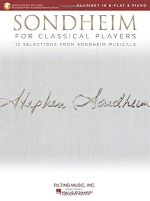 Bild des Verkufers fr Sondheim For Classical Players Clarinet in B-flat and Piano with Online Accompaniments zum Verkauf von WeBuyBooks