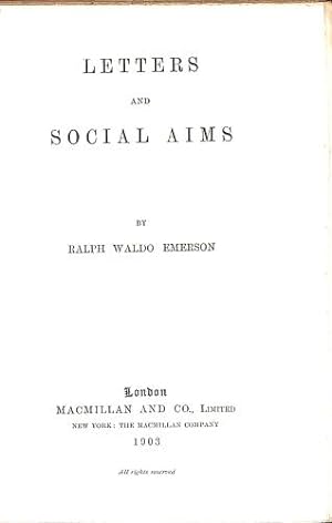 Image du vendeur pour Works of Ralph Waldo Emerson, Essays, first and second series, representative men, society and solitude english traits, conduct of life, letters and social aims, poems, miscellanies, embracing nature, addresses and lectures mis en vente par WeBuyBooks