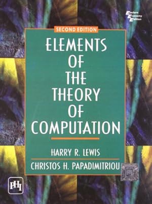 Seller image for Elements of the Theory of Computation 2nd Ed for sale by Krak Dogz Distributions LLC