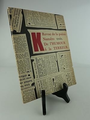 Immagine del venditore per K. Revue de la posie N3. Mai 1949. De l'humour  la terreur. Hommage  Kurt Schwitters venduto da Librairie Christian Chaboud
