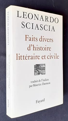 Faits divers d'histoire littéraire et civile.